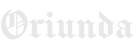 Logo of Oriunda in a stylized font on a white background